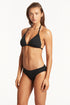 Sea Level Scalloped Halter Slide Tri Top